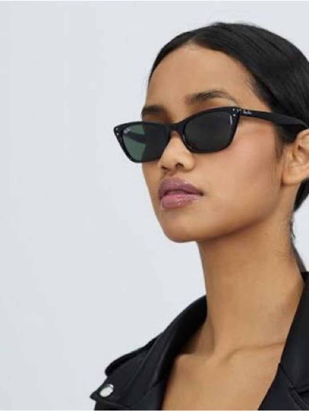 NWOT Ray-Ban Lady Burbank Glasses - Black with Green Lenses - Picture 3 of 14